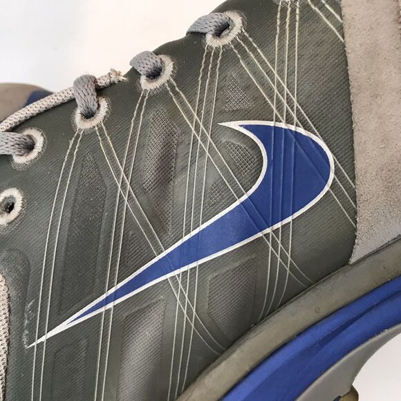 Nike Lunarglide 2+ Sneakers Men's 12 Gray & Blue 407648-099 Lace Up Running Shoe - Picture 12 of 13